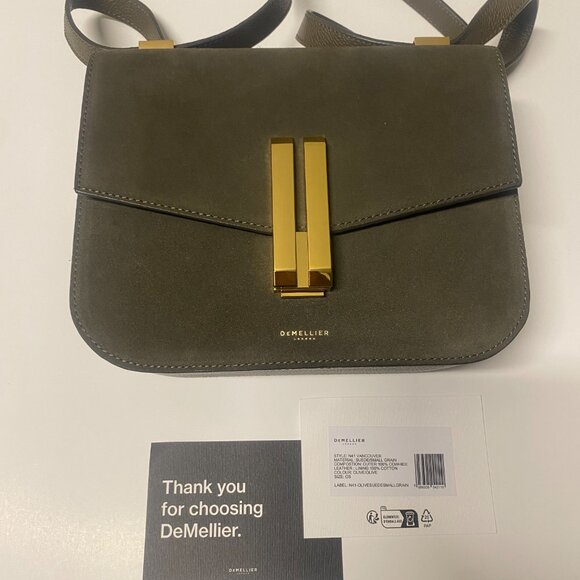 NEW DEMELLIER LUXURY GENUINE LEATHER BAG WITH ORIGINAL DUST BAG AND HARRODS BAG - Picture 2 of 5